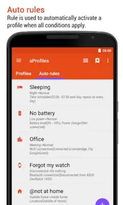 aProfiles - Auto tasks android App screenshot 6